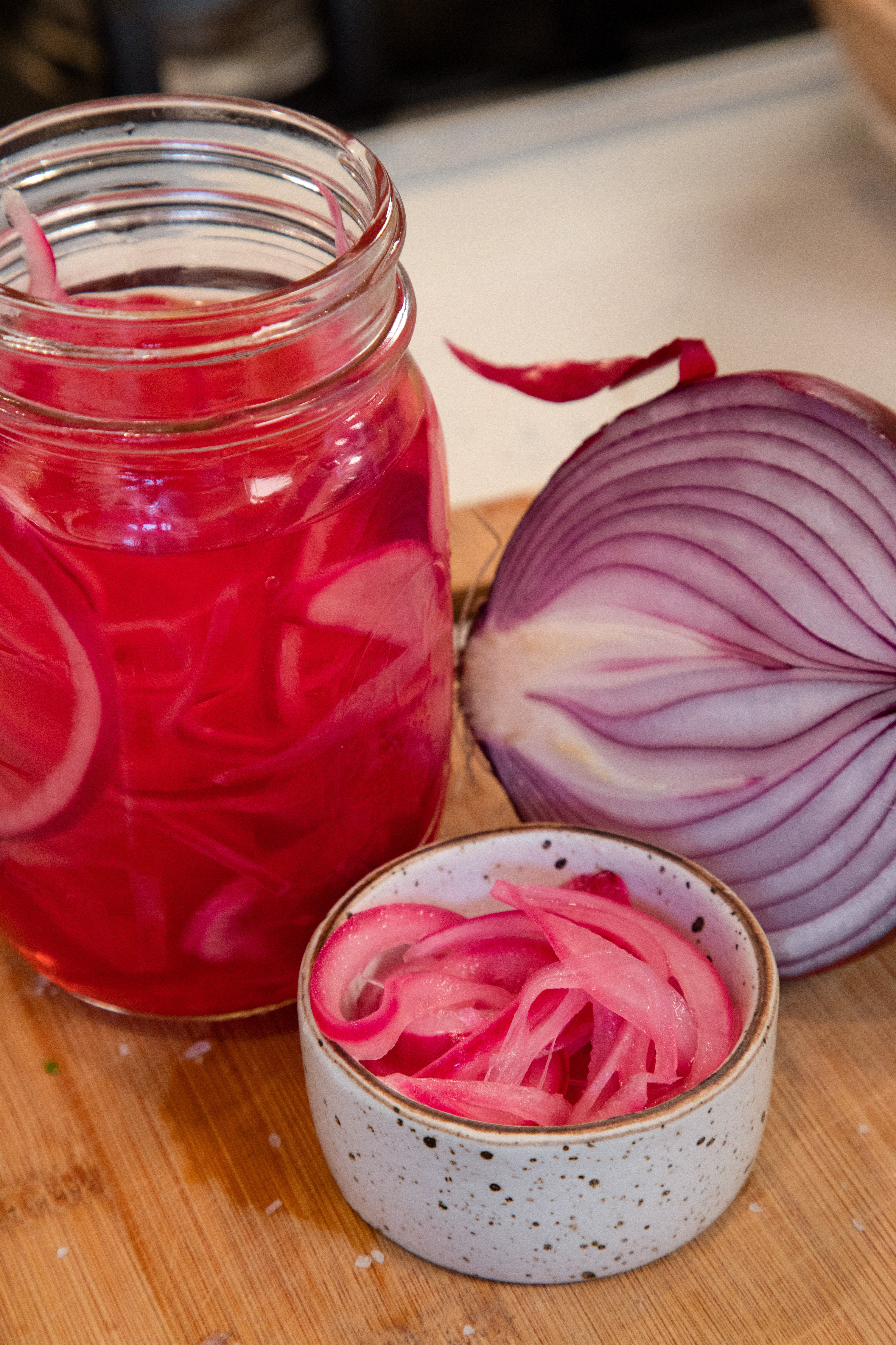 Last Minute Pickled Red Onions